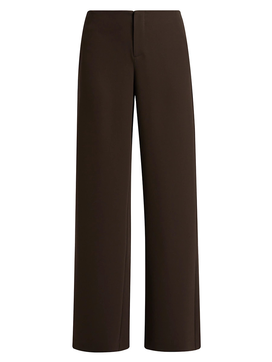 Women's Vida Low-Rise Wide-Leg Pants - Mole - Size 8 | Saks Fifth Avenue