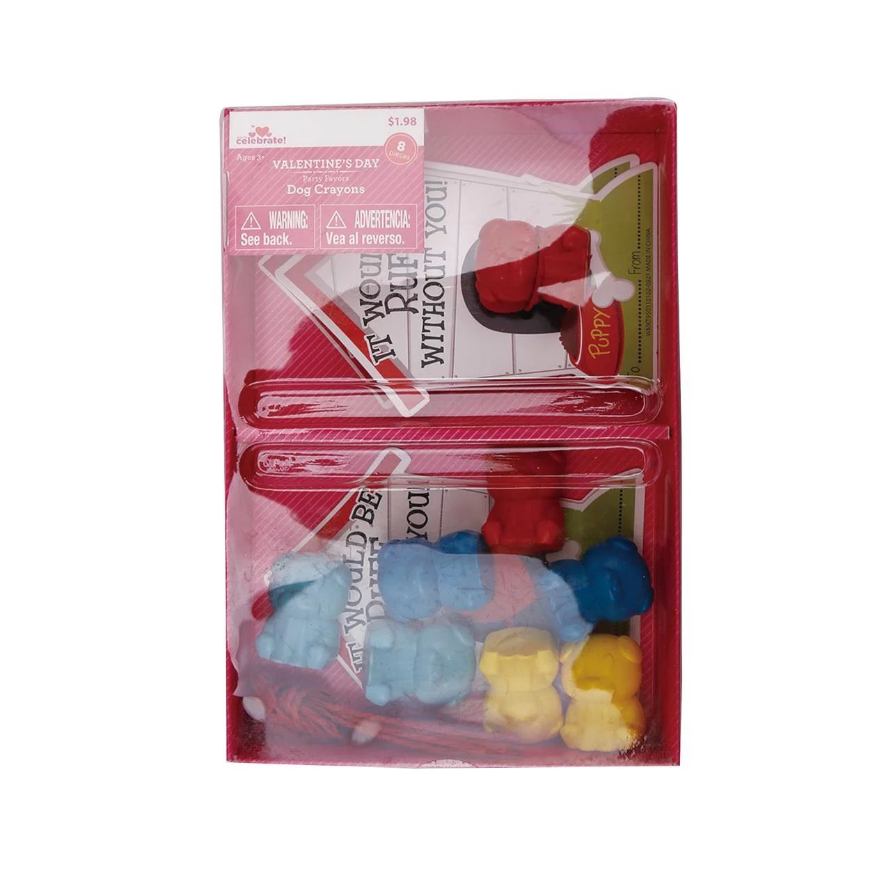 Way To Celebrate Valentine's Day Dog Crayons Party Favors, 8 Count | Walmart (US)