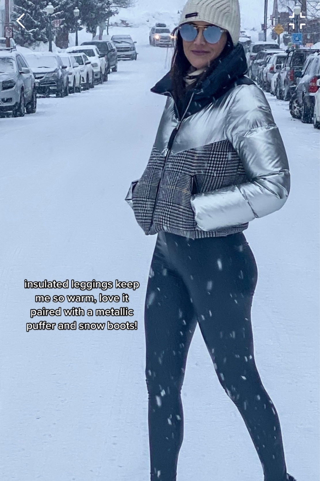 Metallic jacket , ski trip

#LTKtravel #LTKFind #LTKstyletip