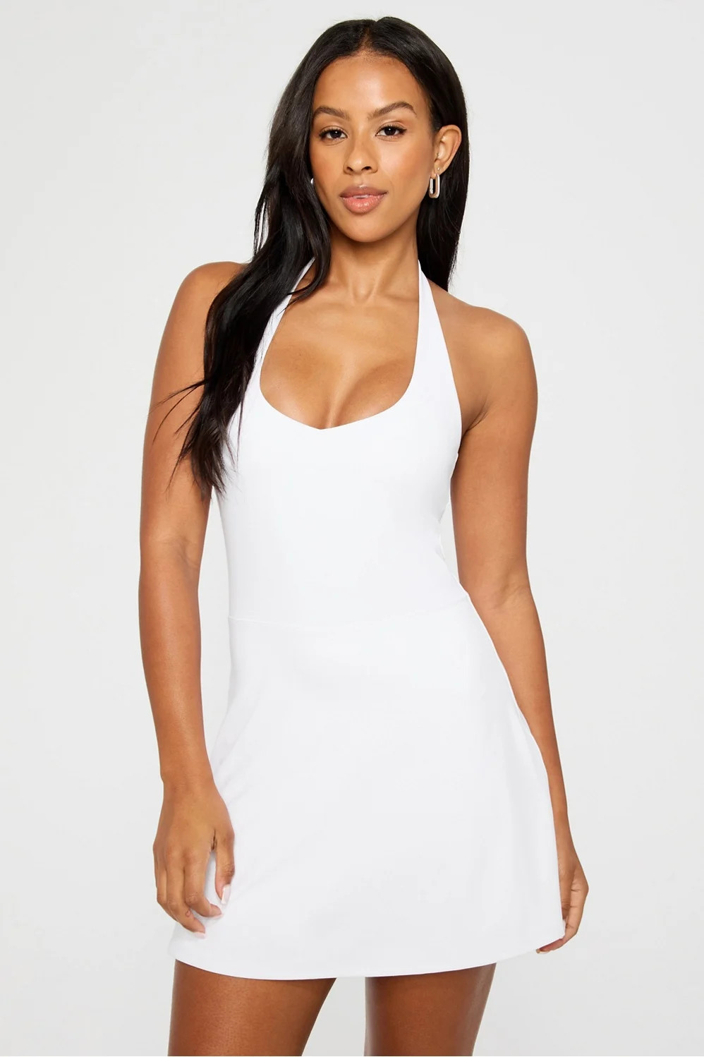 PureLuxe Halter Mini Dress | Fabletics