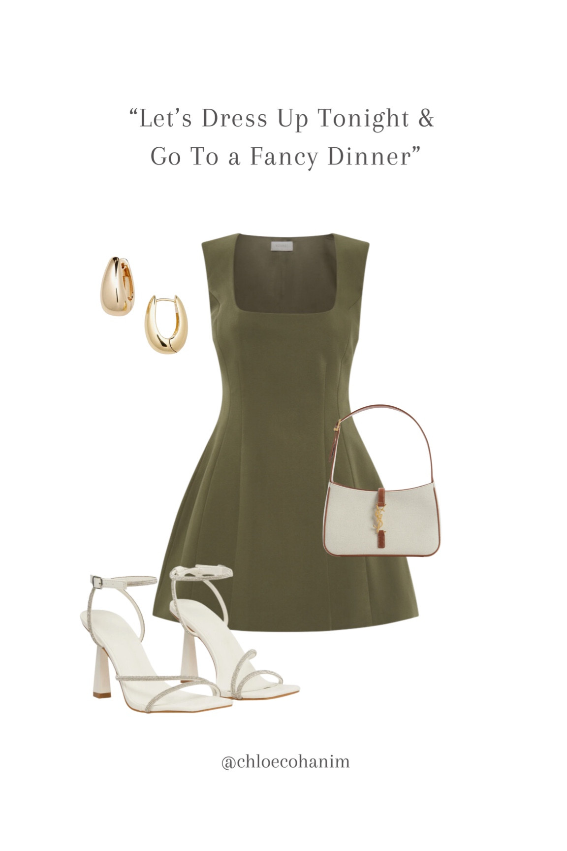 Dinner with friends or Date night outfit ! 

#fancydinner #datenight #springpurse #whiteheels #greendress

#LTKshoecrush #LTKstyletip