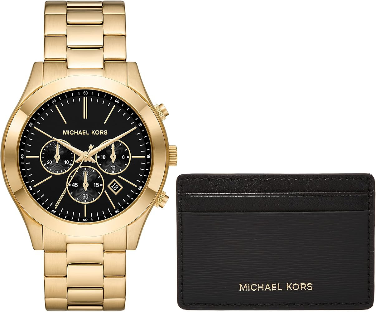 Michael Kors Oversized Slim Runway Men's Watch, Stainless Steel Watch for Men | Amazon (US)