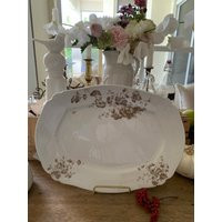 Antique J & G Meakin Brown White Transferware Ironstone Platter. Made in England. Measures 14"" X 10 | Etsy (US)