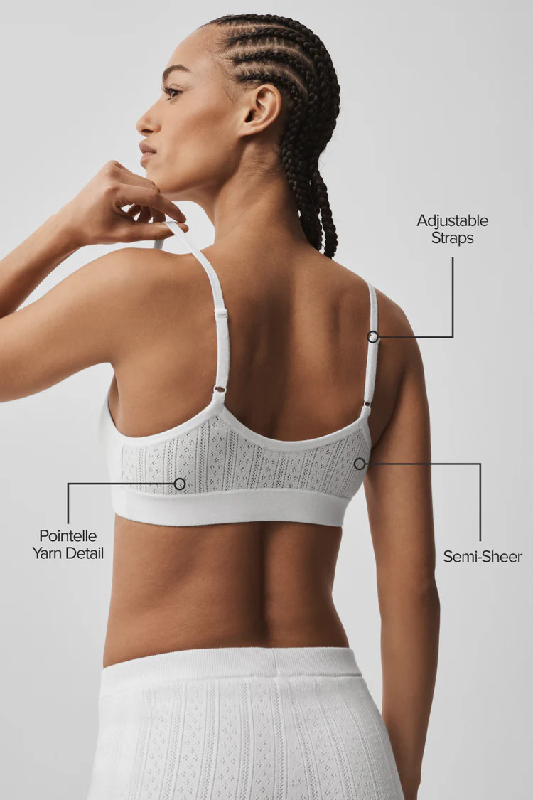 Pointelle Sweater Be Mine Bra | Alo Yoga (US)