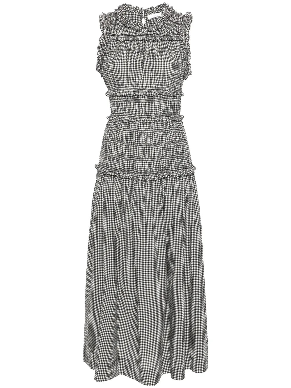 DÔEN Mallory Gingham Check Dress - Farfetch | Farfetch Global