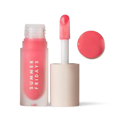 Summer Fridays Dream Lip Oil - Hydrating Tinted Lip Gloss Oil - Non-Sticky Formula with Skincare ... | Amazon (US)