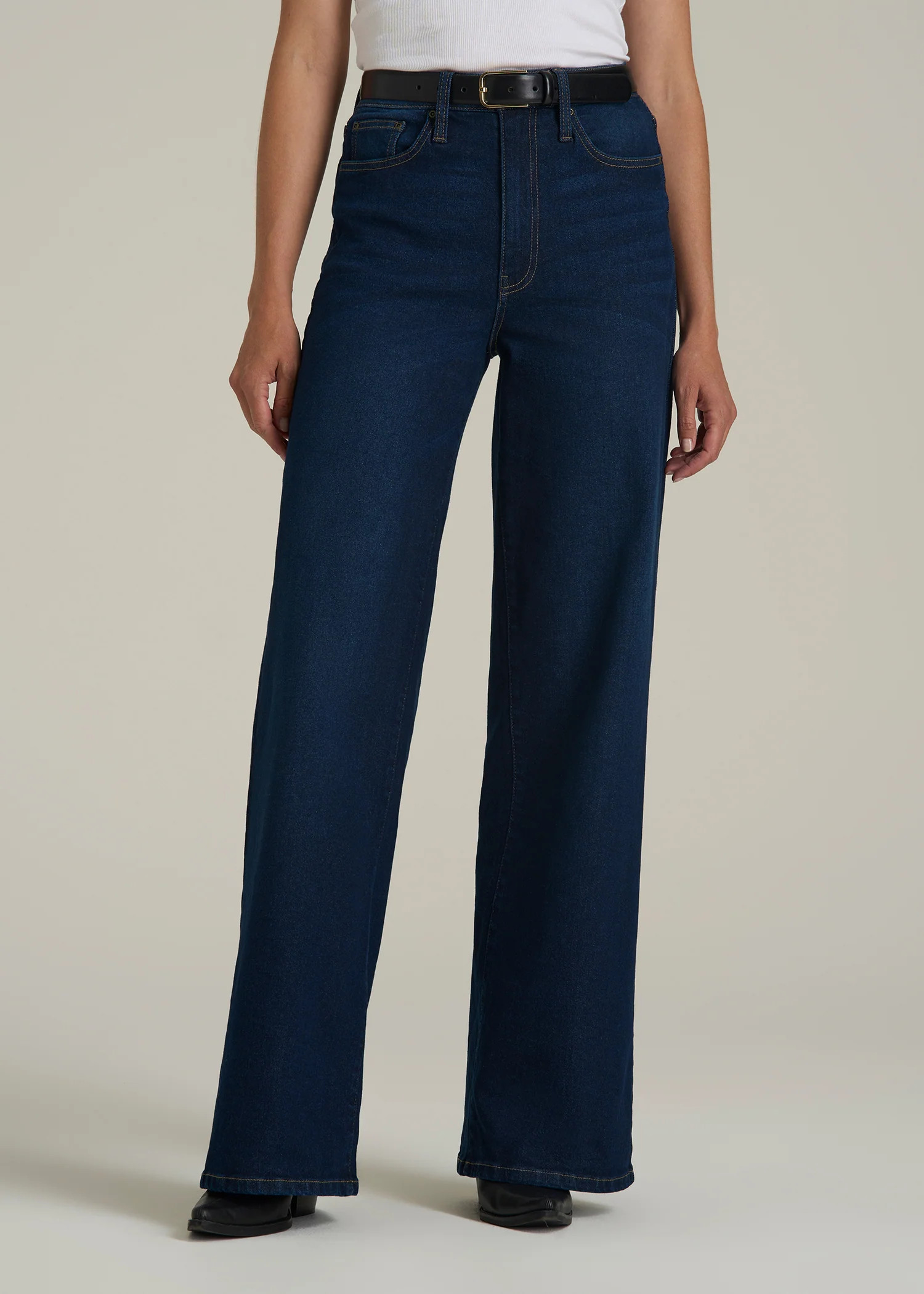 Stevie Wide Leg Jeans for Tall Women in Indigo Dusk | American Tall