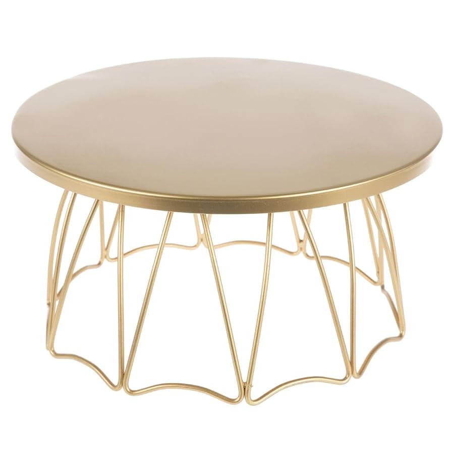 Hobby Lobby Cake Stand, Pedestal Design, Wedding, Party Decor, Birthday, Baby Shower (Gold) | Amazon (US)