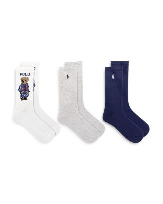 Americana Sport Bear Crew Socks, Set of 3 | Bloomingdale's (US)