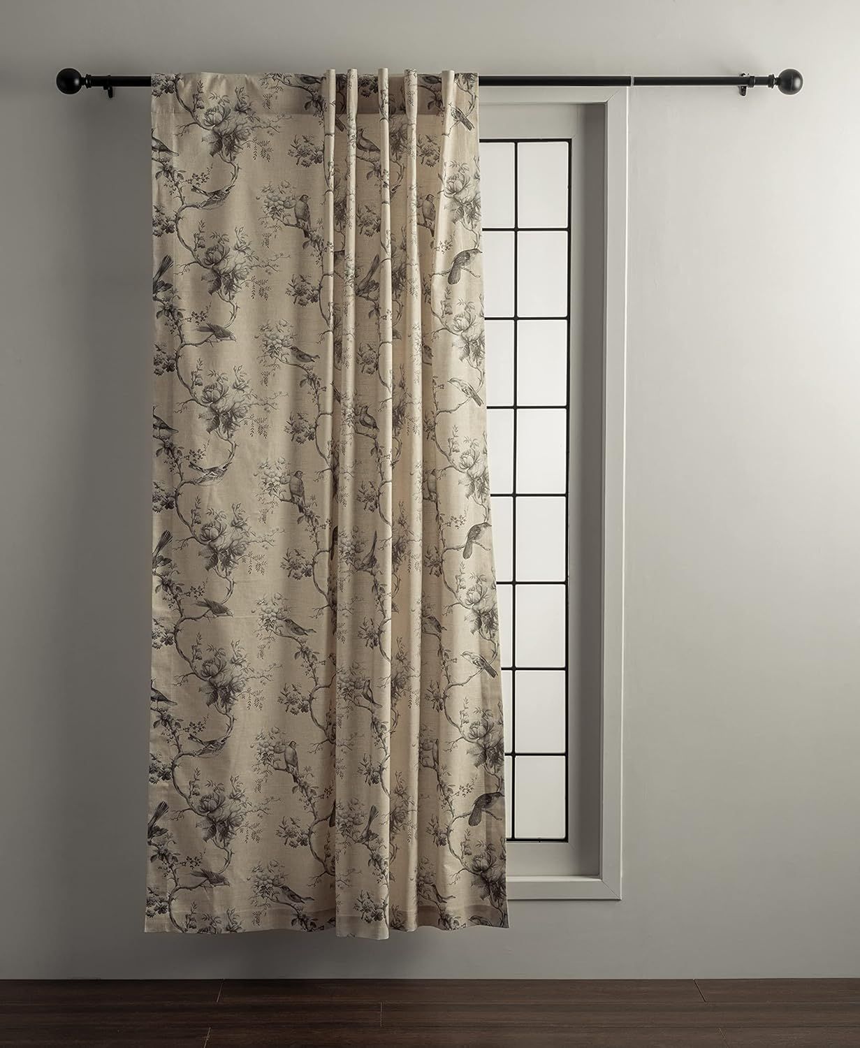Maison d' Hermine Curtain 100% Cotton Curtains 1 Panel Easy Hanging with a Rod Pocket & Loop for ... | Amazon (US)