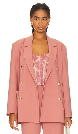 Devita Blazer in Dusty Rose | Revolve Clothing (Global)