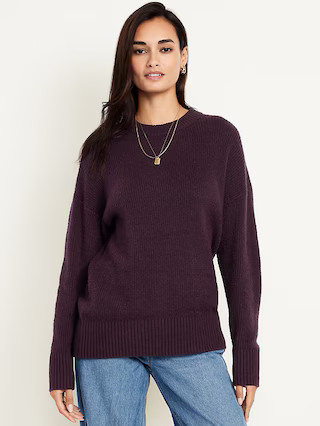 SoSoft Crew-Neck Tunic Sweater | Old Navy (US)