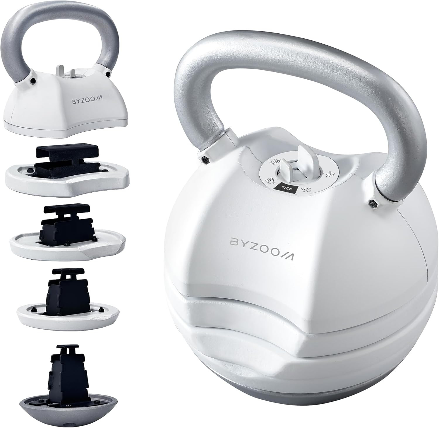 Adjustable Kettlebell 30lb Weight Training Fitness Exercise Full Body Workout 5 in 1 for Home Gym... | Amazon (US)