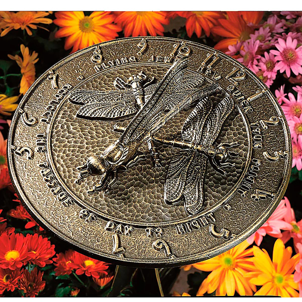 Made in America Recycled Aluminum Dragonfly Sundial | Plow & Hearth | Plow & Hearth