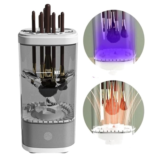 Electric Makeup Brush Cleaner and Dryer Machine, Automatic Spinning Brush Cleaning Device with UV... | Amazon (US)