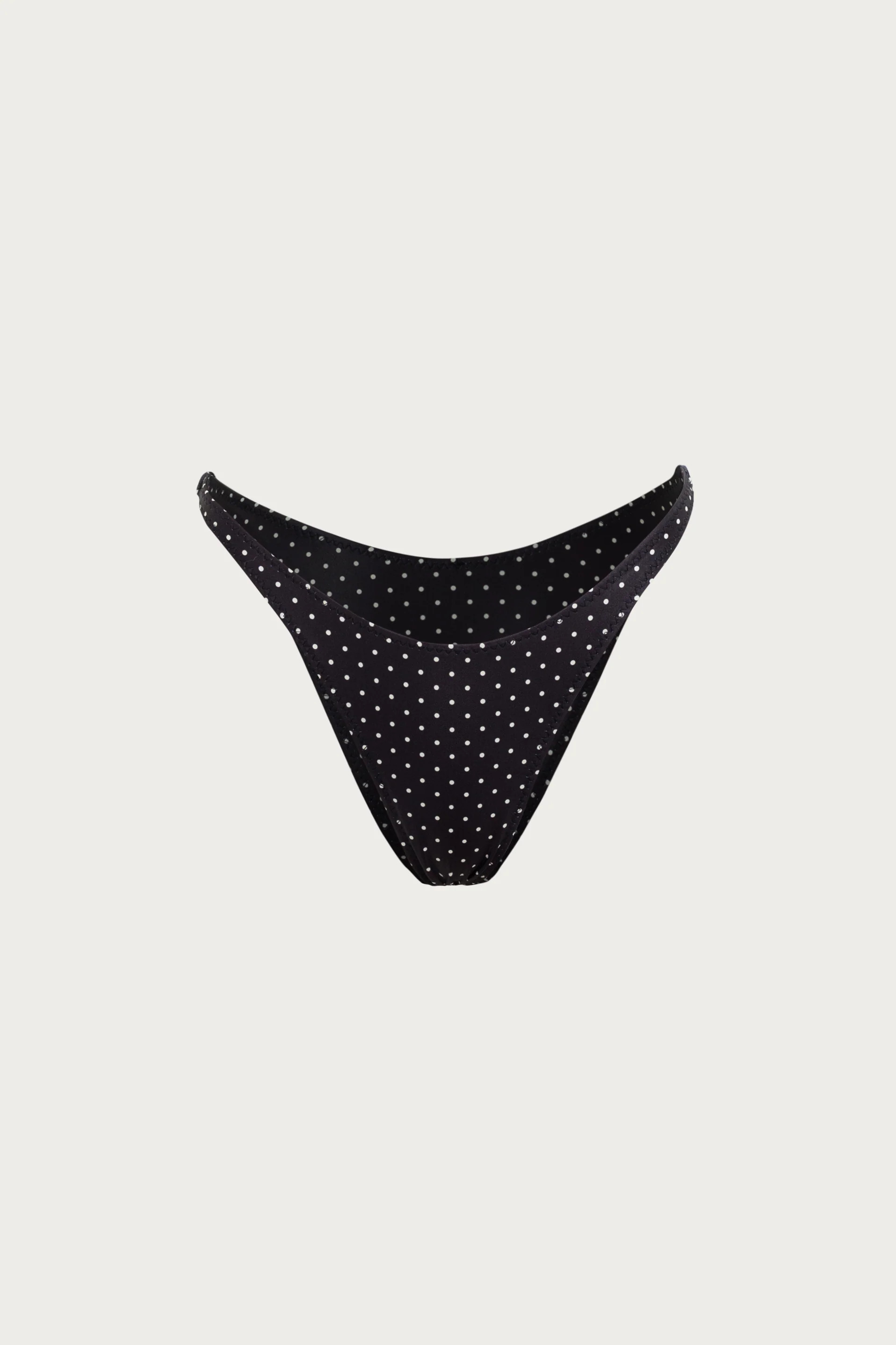 90s Bottom (Black Cream Polka Dot) | SAME