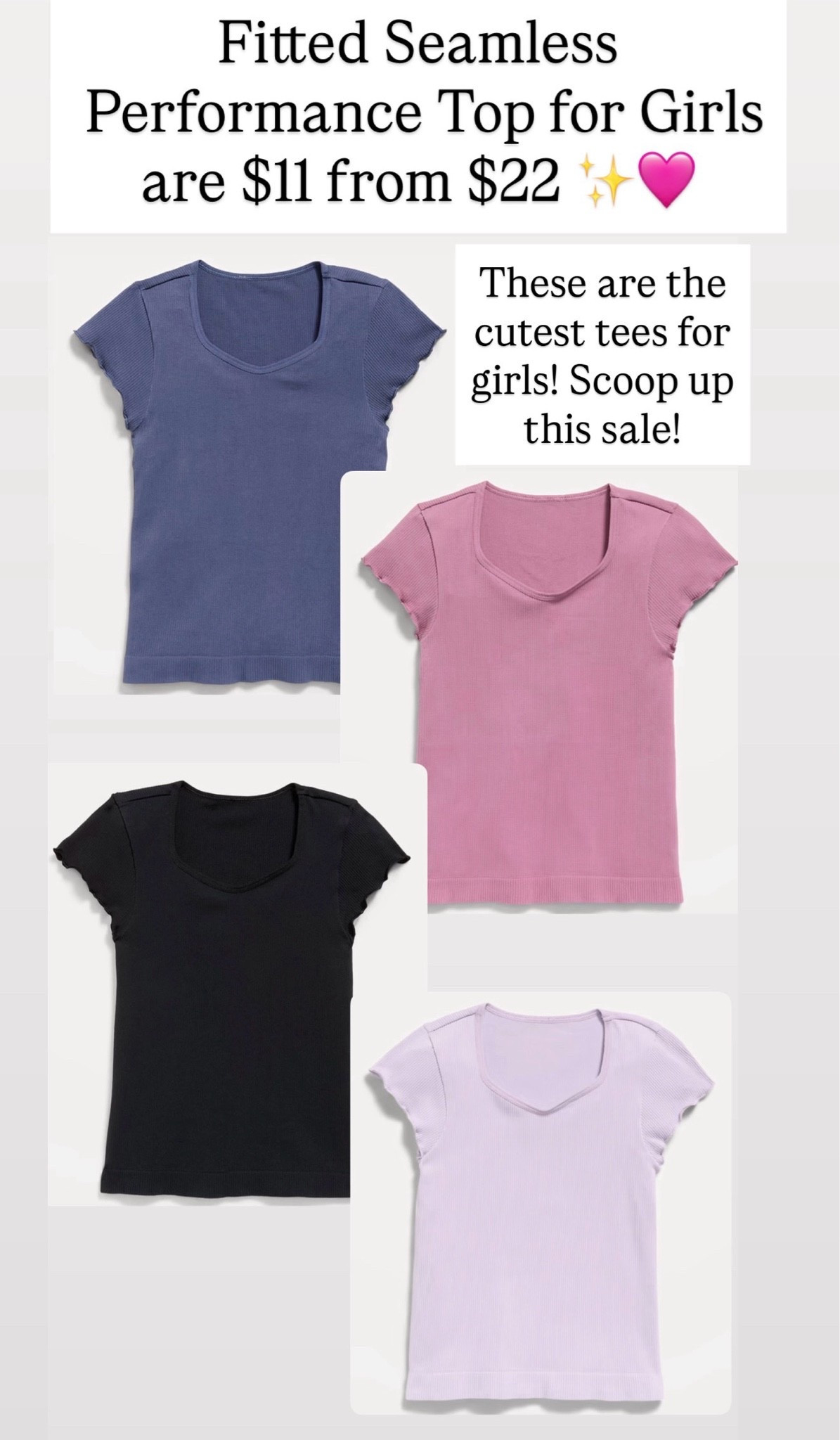 Fitted performance tees for girls

#LTKKids #LTKSaleAlert
