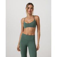 Vuori AllTheFeels™ Strappy Back Bra | Agate Green | Medium | Vuori Clothing (US & Canada)