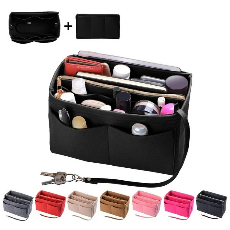 ZTUJO Purse Organizer, Felt Bag organizer with zipper | Walmart (US)