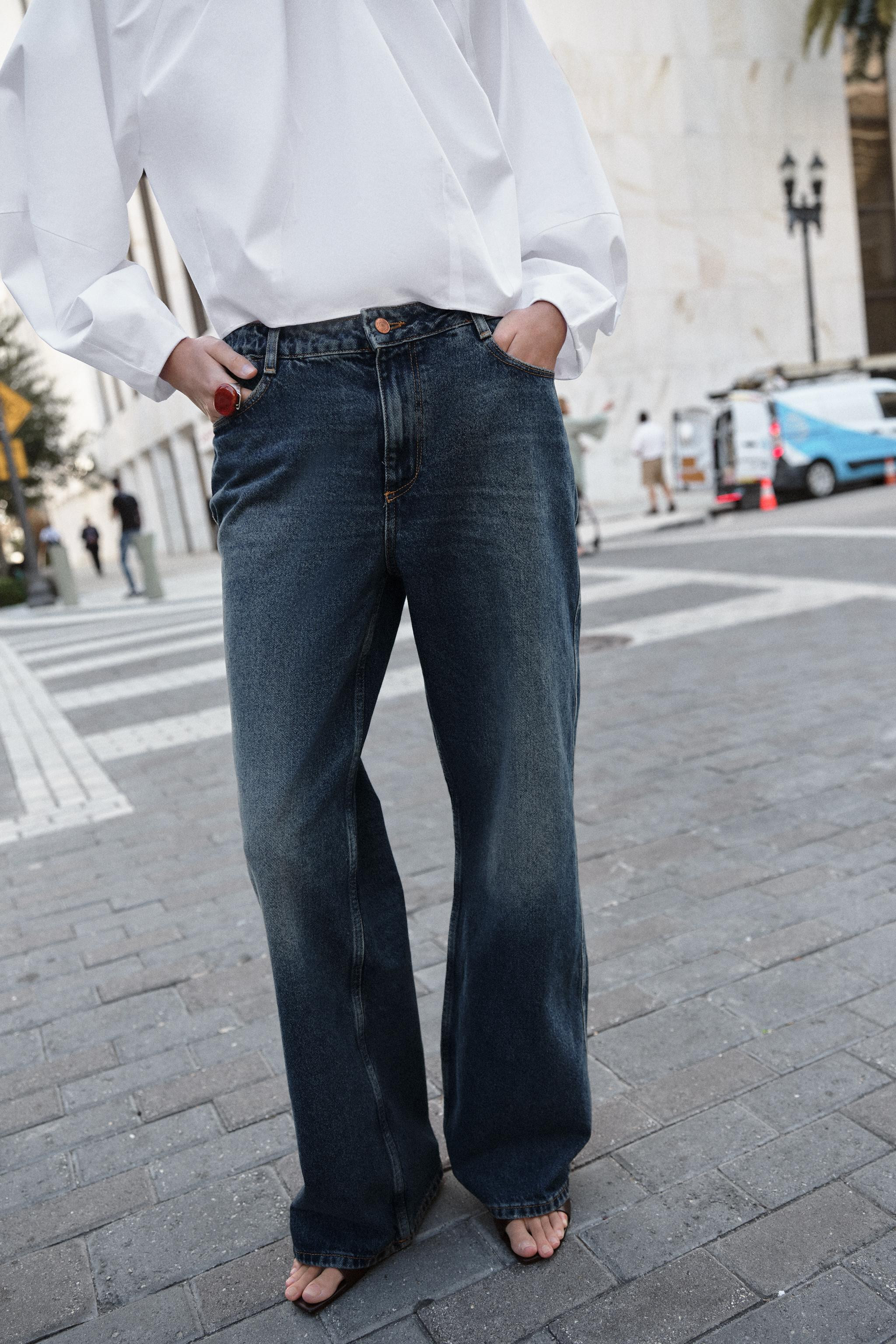 Z1975 MID-RISE STRAIGHT LEG JEANS | Zara US