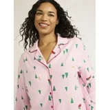 Joyspun Women's Flannel Long Sleeve Top and Pants Pajama Set, 2-Piece, Sizes XS-3X | Walmart (US)