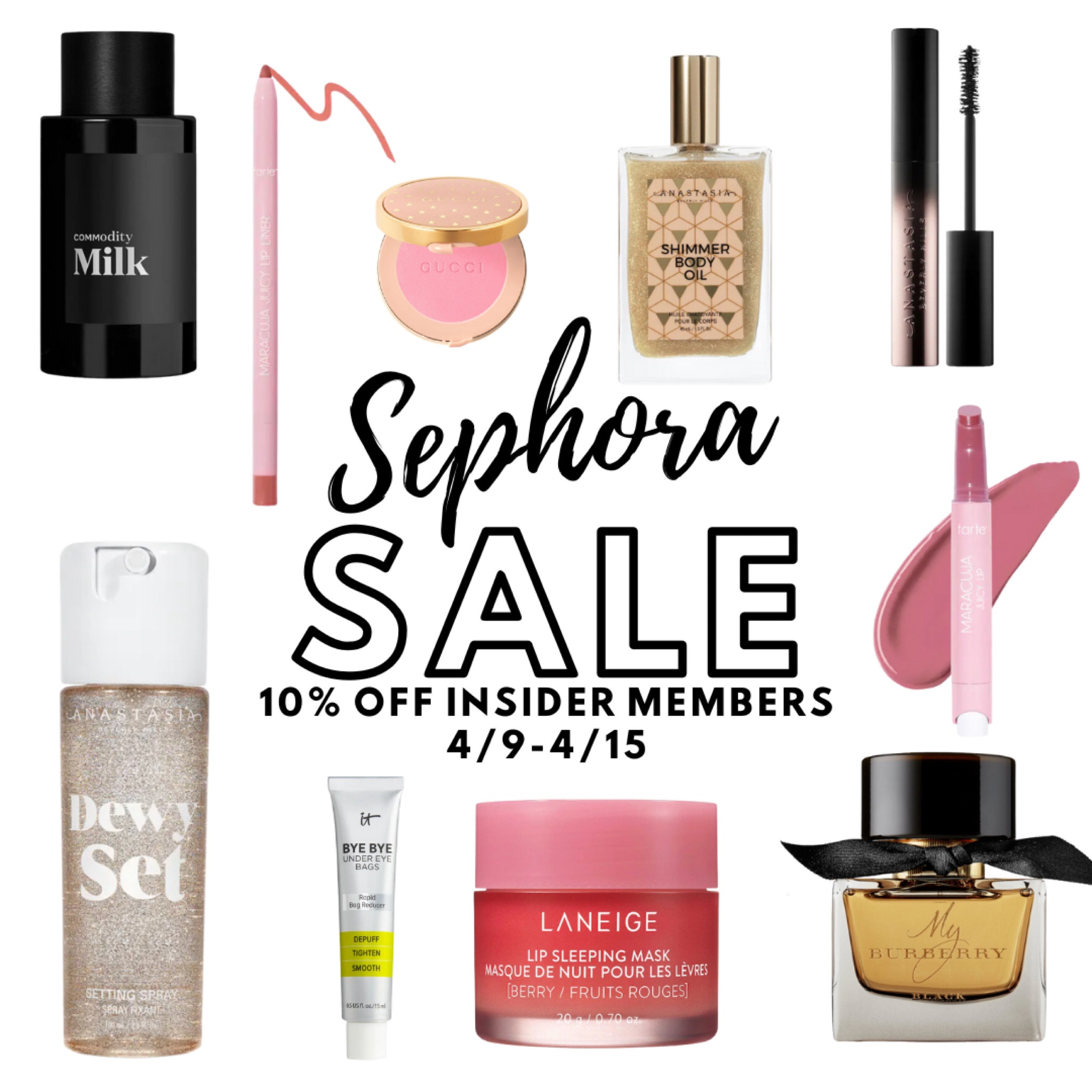 It is officially the Sephora sale!! Starting April 9 all insider members get 10% off! That might not seem like a lot to some, but just use your girl math and you basically get the tax for free which means you’re getting stuff for free 🤣 it’s the perfect time to stock up your favorites or something that you have had your eyes for a while. 

#LTKxSephora #LTKbeauty #LTKsalealert