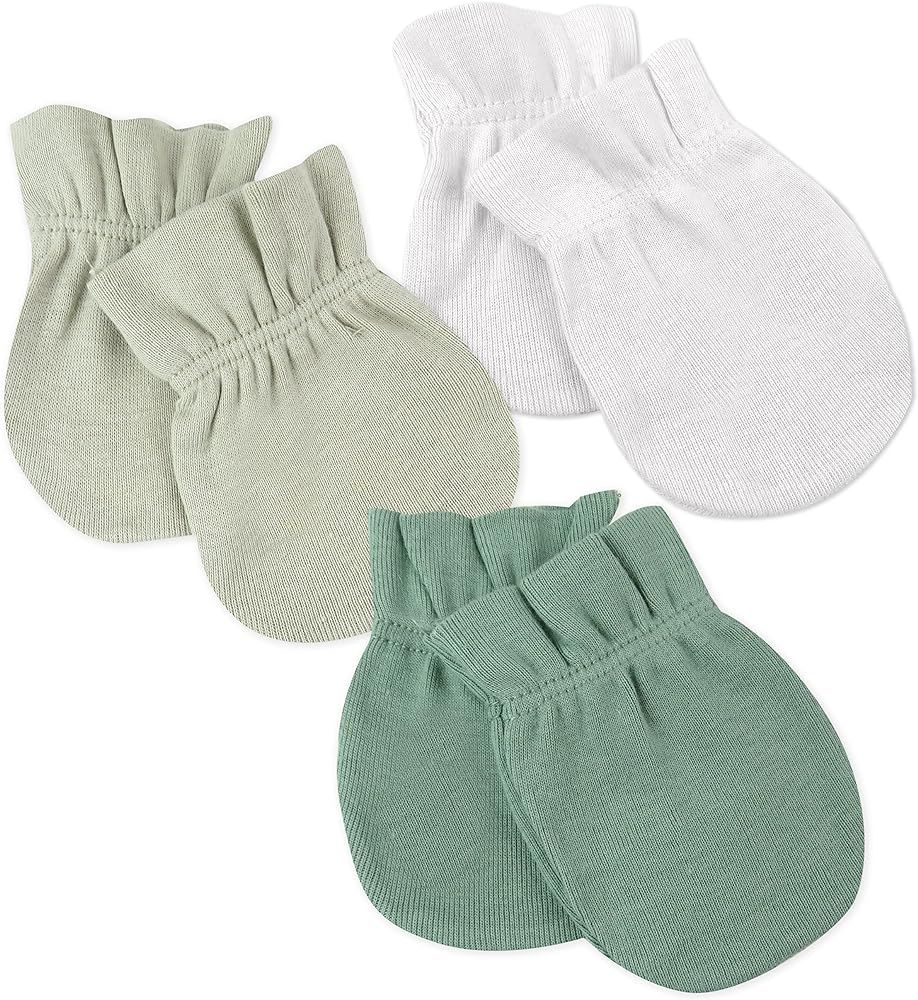 HonestBaby Multipack Baby Cap Hats and Mitts Sets No Scratch Mittens 100% Organic Cotton for Newb... | Amazon (US)