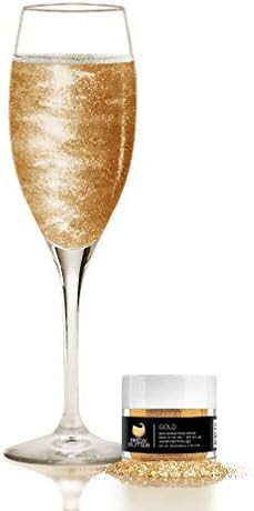 Gold BREW GLITTER Edible Glitter For Wine, Cocktails, Champagne, Drinks & Beverages | 4 Grams | K... | Amazon (US)