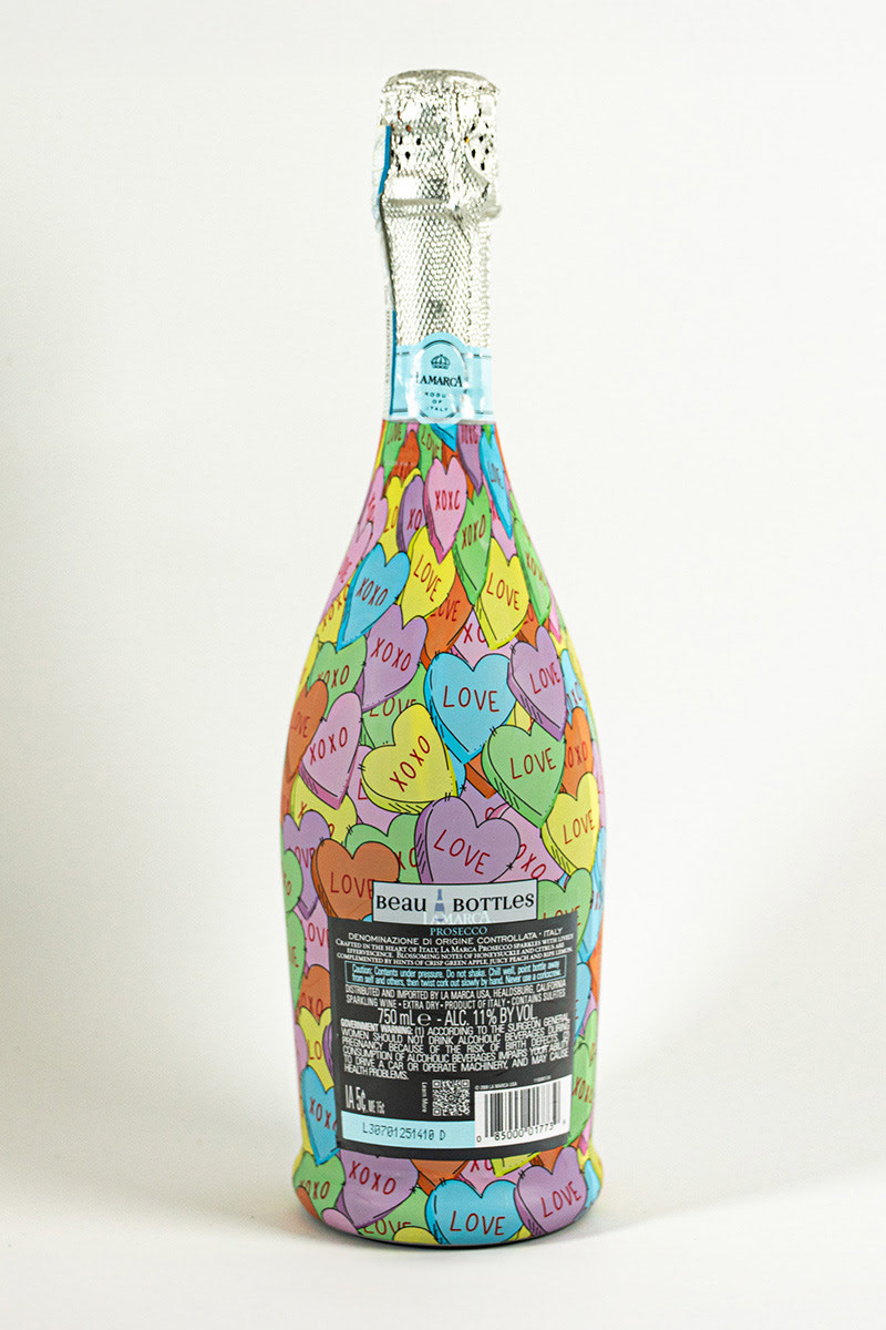 Beau Bottles Candy Hearts La Marca Edition Bottle Wrap | Francesca's