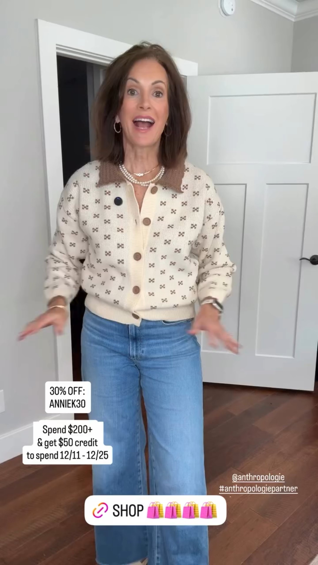 30% OFF: 
ANNIEK30

Spend $200+ 
& get $50 credit 
to spend 12/11 - 12/25 @anthropologie 
#anthropologiepartner