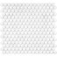 Satori Hudson Brilliant White Glossy 12-in x 12-in Glossy Porcelain Penny Round Mosaic Wall Tile ... | Lowe's
