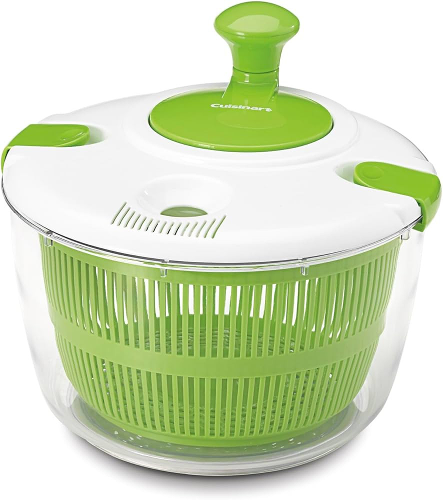 Cuisinart Large Salad Spinner, 5-Qt , Vegetable & Fruit Salad Washing Bowl with Strainer, Quick P... | Amazon (US)
