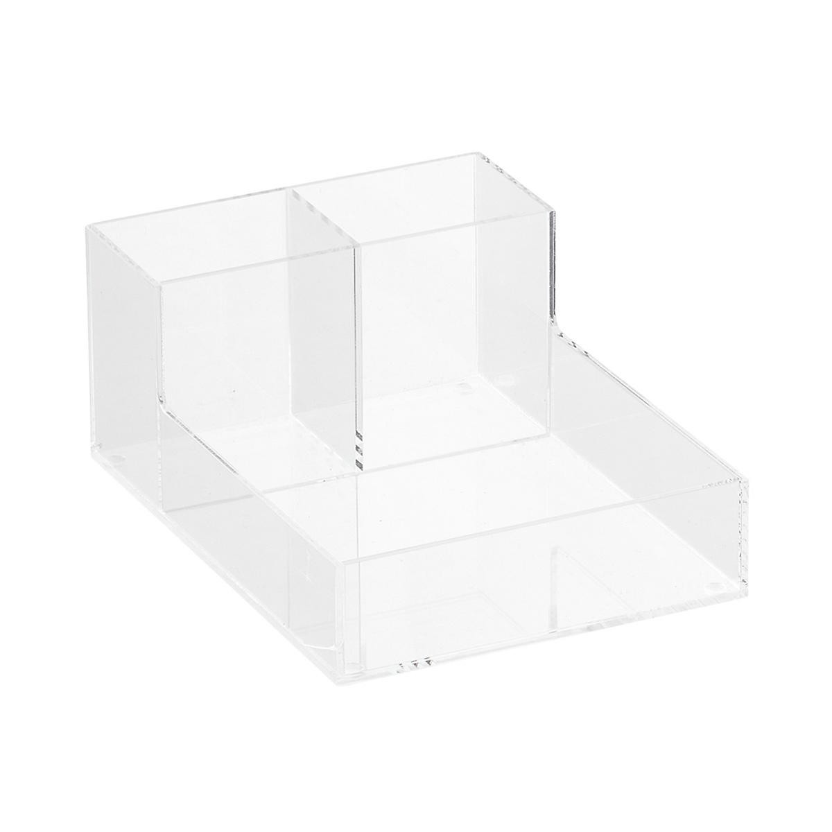Luxe Cosmetic & Brush Organizer Clear | The Container Store
