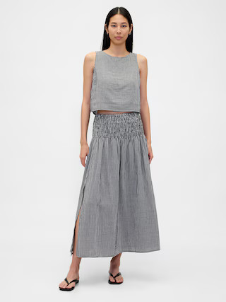 Cotton Gauze Smocked-Waist Maxi Skirt | Gap (US)