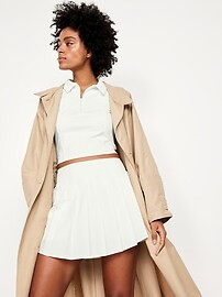 High-Waisted StretchTech Pleated Skort | Old Navy (US)