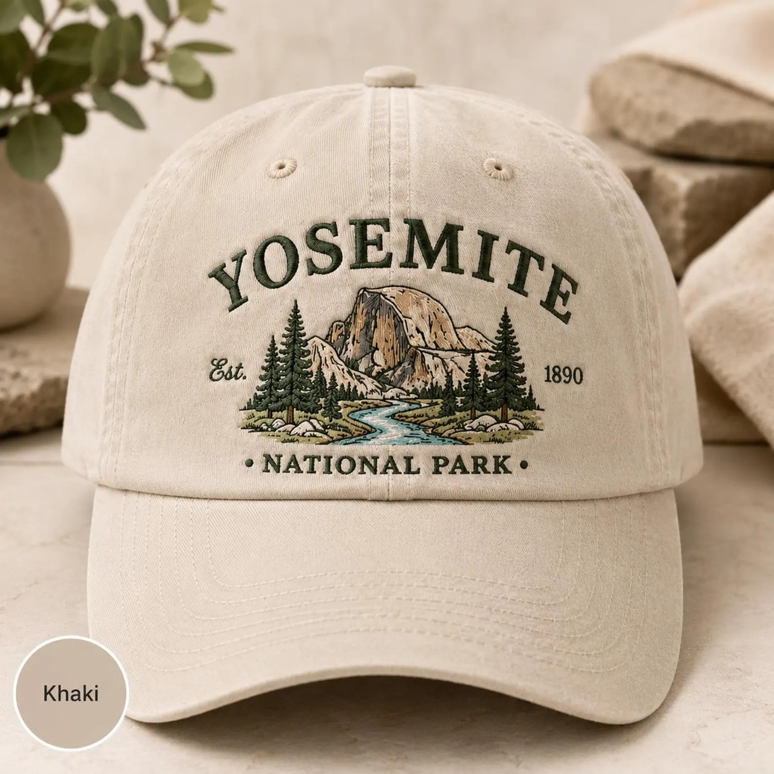 Yosemite National Park Embroidered Dad Hat, Vintage Washed Baseball Cap, Hiking Camping Gift for ... | Etsy (Global)