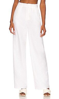 Lovers and Friends Sydney Pant in White from Revolve.com | Revolve Clothing (Global)