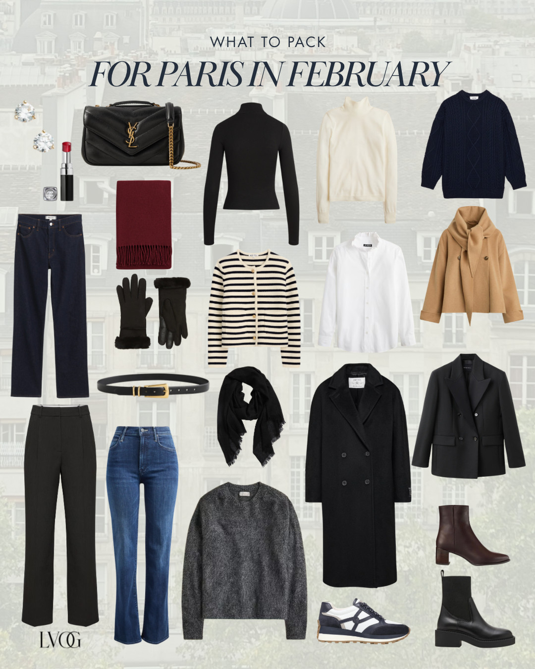 February Paris Packing List, What to pack for Paris, Paris packing, Paris Outfits  

 #LTKootd #LTKOver40 #LTKTravel