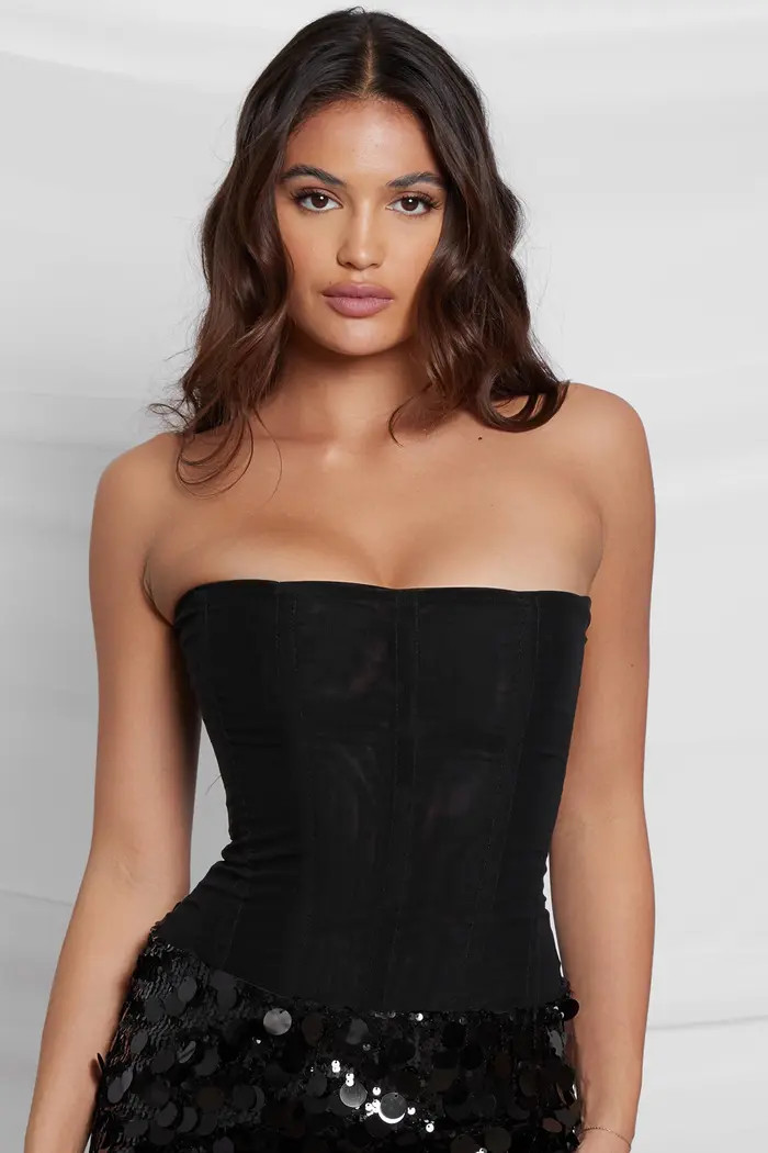 Muse Mesh Corset Top | Nordstrom