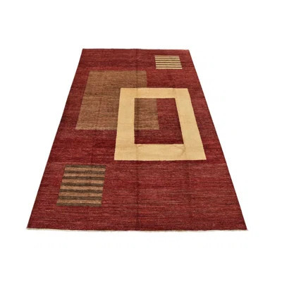 Myleigha One-of-a-Kind 6'9'' X 10'2'' New Age Wool Area Rug Red | Wayfair North America