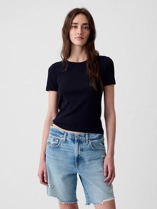 Modern Rib Cropped T-Shirt | Gap (US)