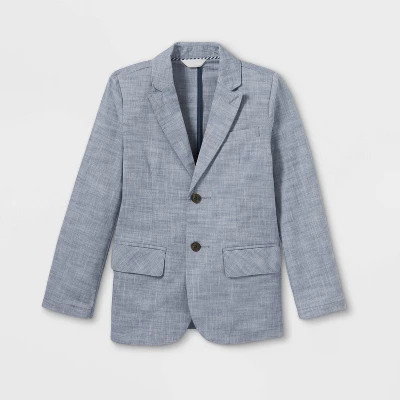 Boys' Chambray Blazer Jacket - Cat & Jack™ Blue | Target