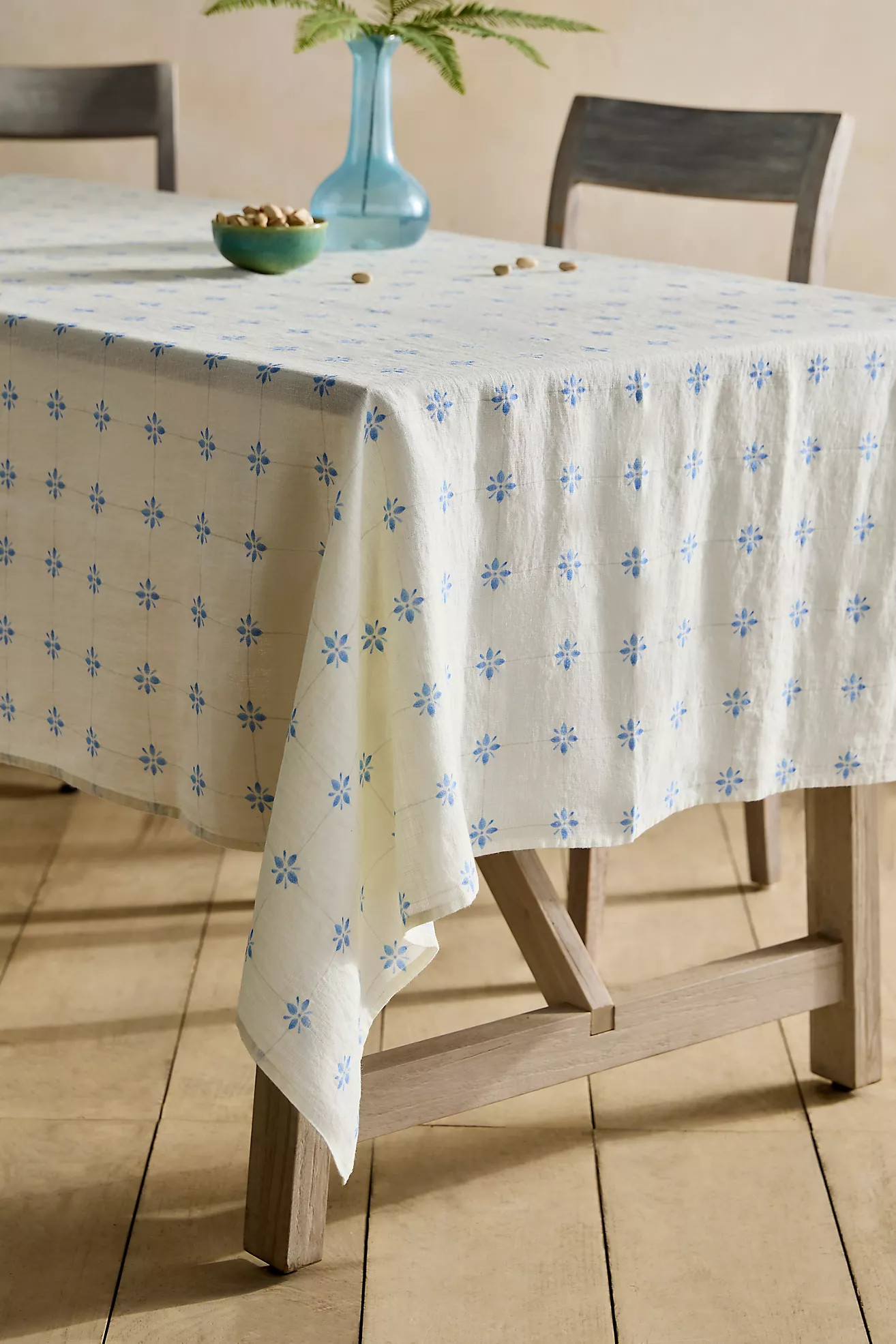 Tilework Linen Tablecloth
