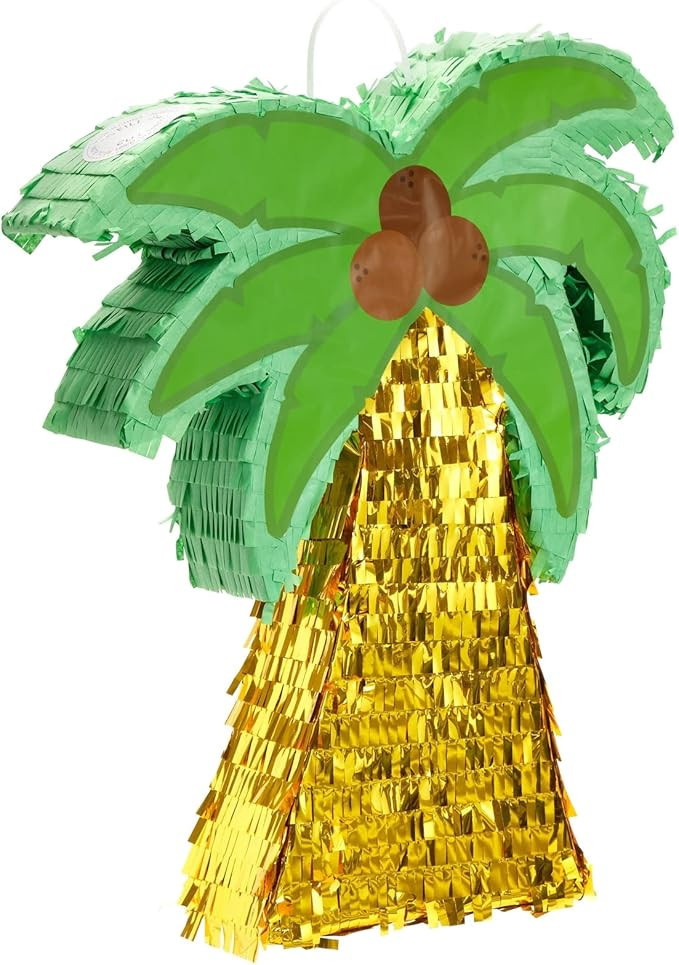 Sparkle and Bash Tropical Palm Tree Pinata for Hawaiian Luau, Summer Birthday Party Decorations (... | Amazon (US)