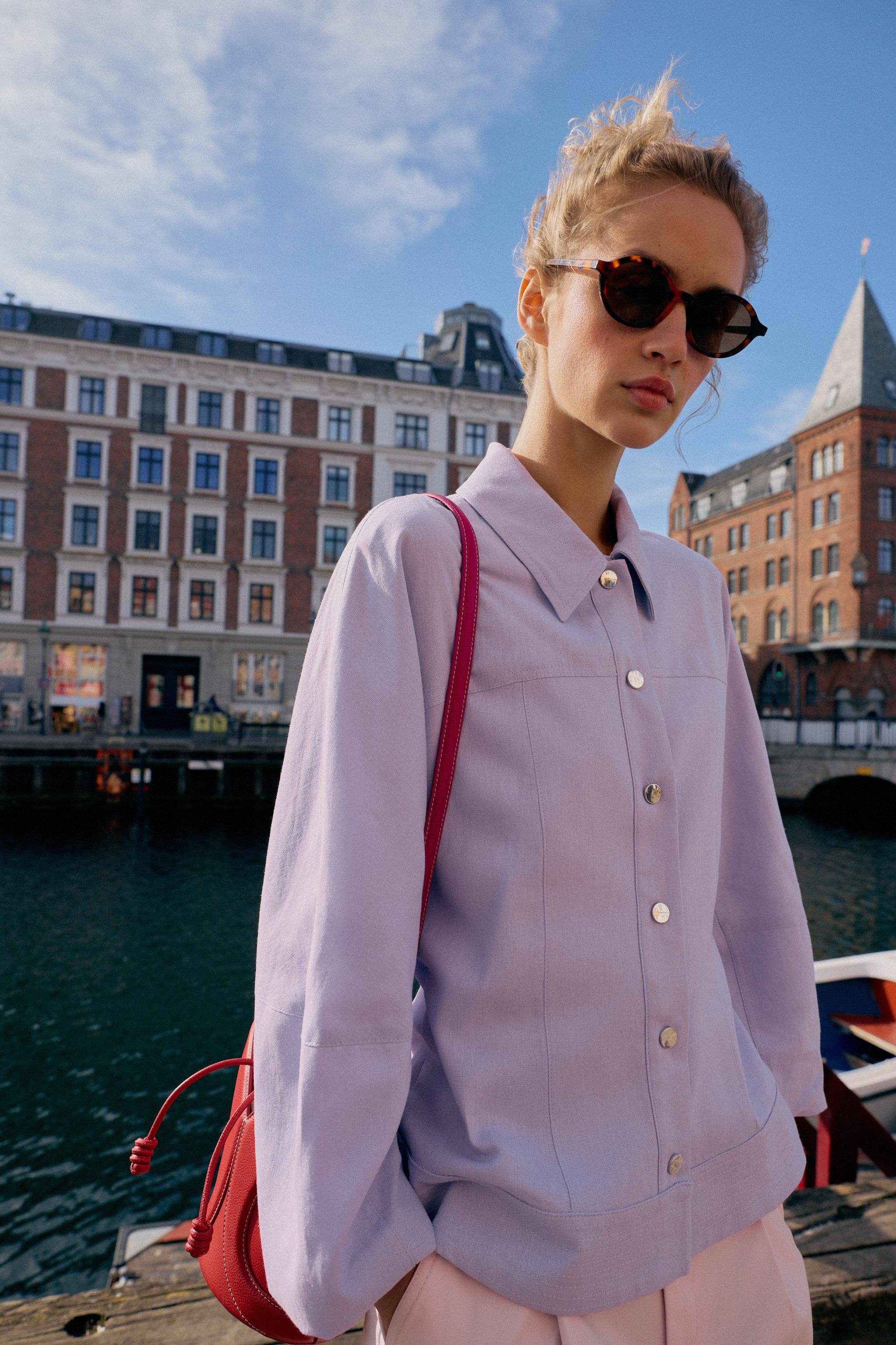 LINEN PUFF SLEEVE JACKET | Zara US