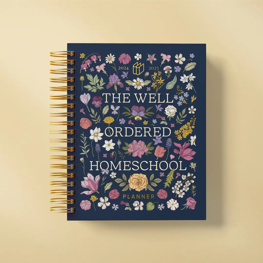 The Well Ordered Homeschool Planner, floral planner, 2024-2025 dated, durable spiral binding, use... | Etsy (US)