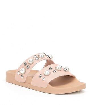 Steve Madden Polite Pearl Detail Double Banded Sandals | Dillards Inc.