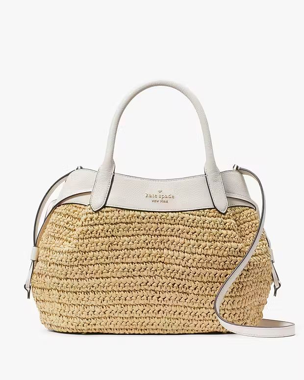 Dumpling Straw Large Satchel | Kate Spade Outlet