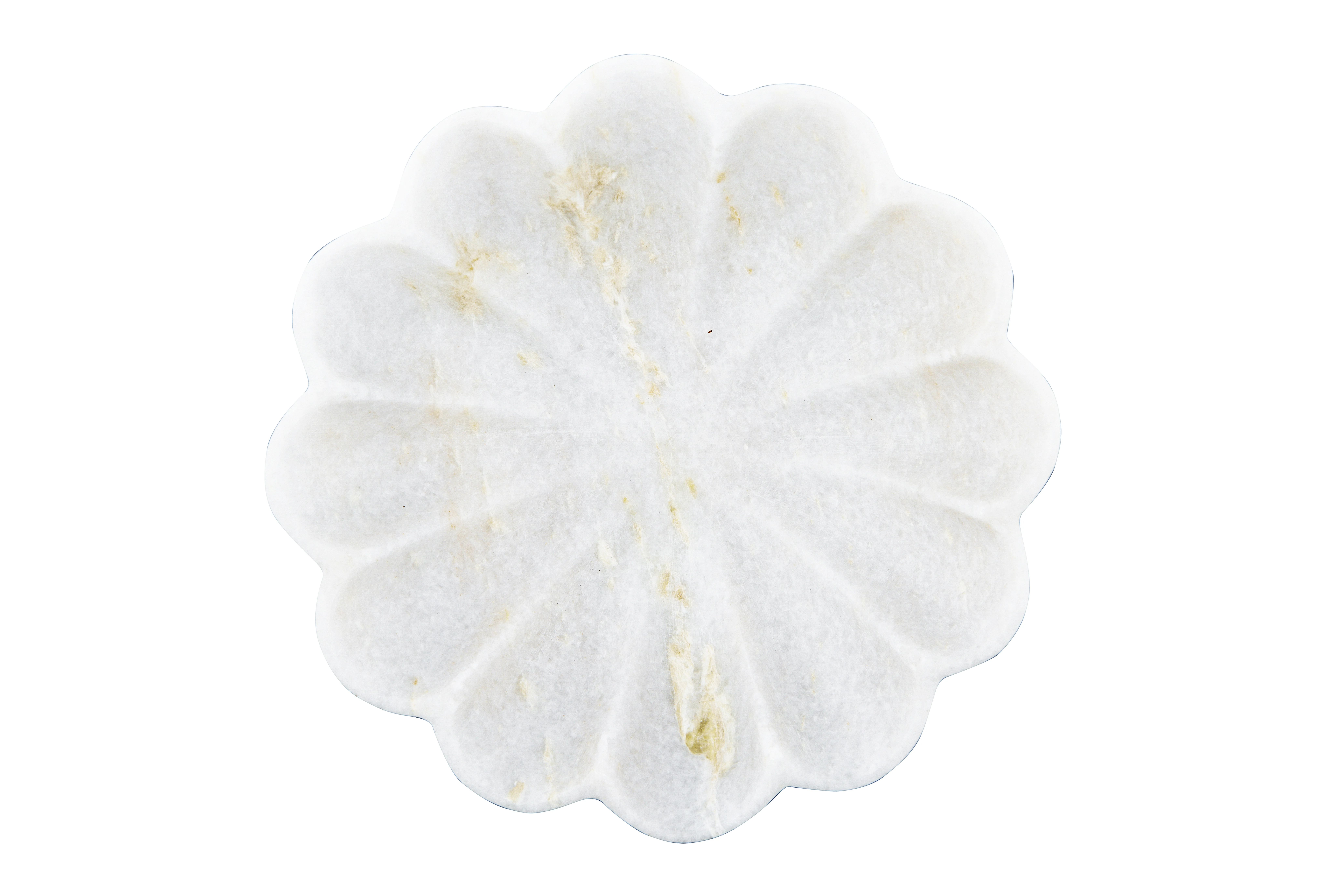 Creative Co-Op Carved Marble Flower Shape Dish | Walmart (US)