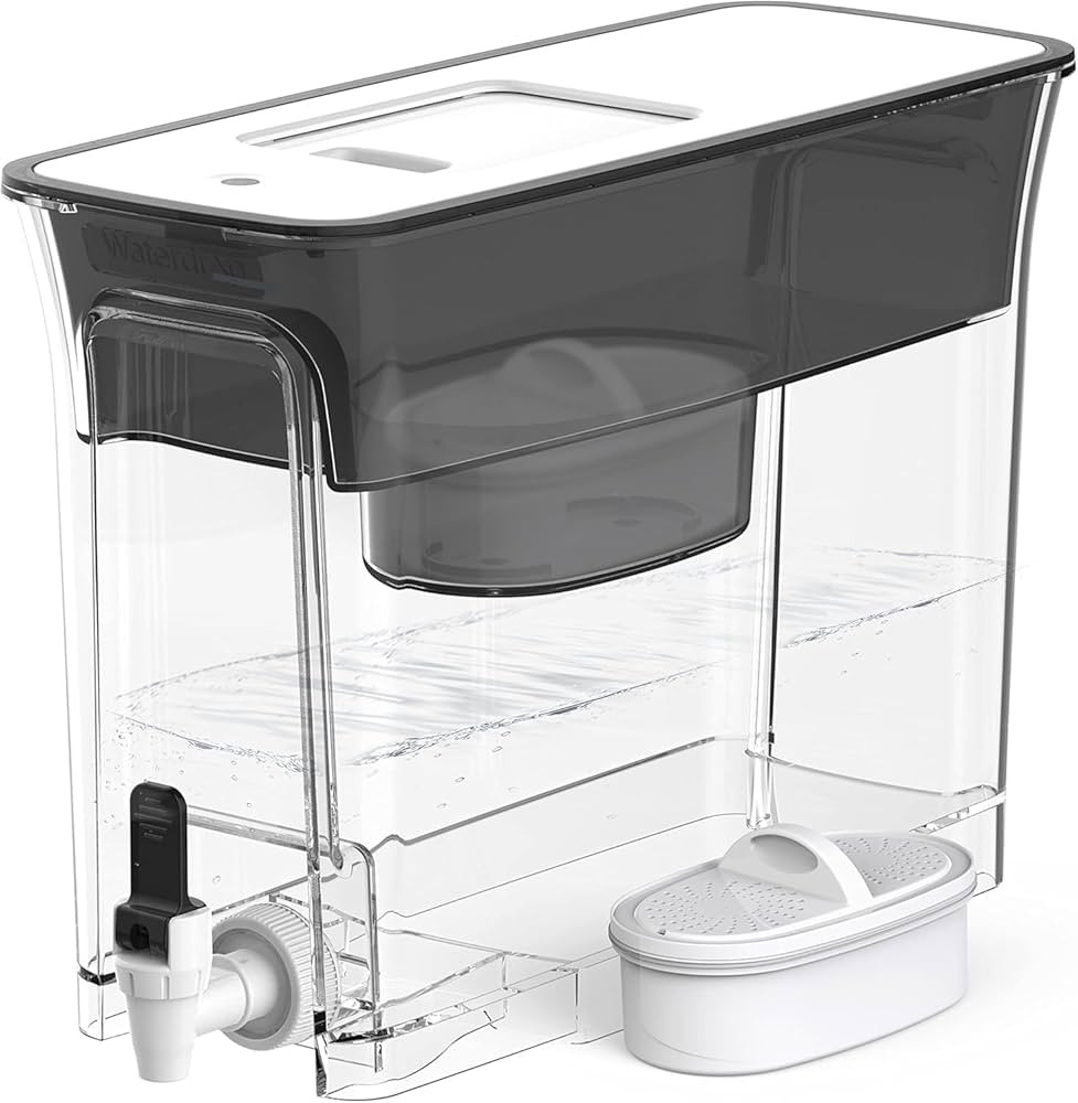 Waterdrop 35-Cup Slim Water Filter Dispenser, Large Capacity Water Filter Pitcher, 200-Gallon Lon... | Amazon (US)
